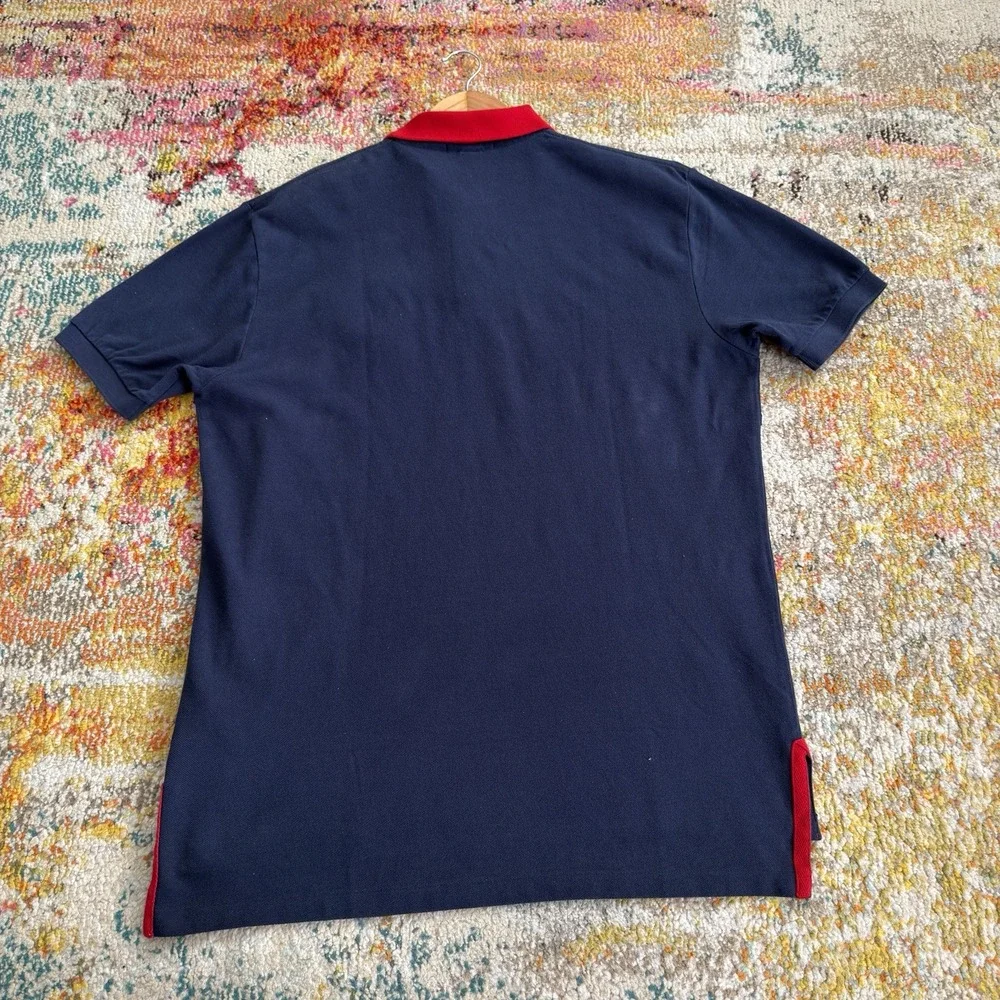 Vintage Polo Ralph Lauren New York Crest Logo Polo Shirt Mens Large